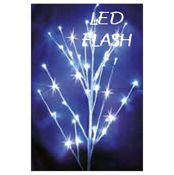 RAMO CON 63 LED CHIARI FISSI E 9 LED FLASH 100CM