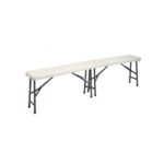 PANCHINA Pieghevole in valigetta Happy Hour BIANCO 183X28X45H CM