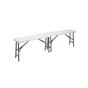 PANCHINA Pieghevole in valigetta Happy Hour BIANCO 183X28X45H CM