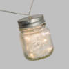 Catena 6 Vasetti Vetro 30 MicroLED CLASSIC 80mm Luce Fissa e Flashing