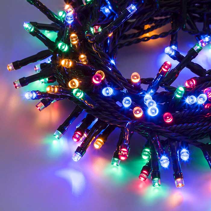 Catena TLE 450 LED TRADITIONAL - BIANCO - MULTI 5mm 24V 2+18,5m COLORE MULTICOLOR