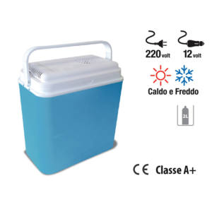 frigo box elettrico caldo e freddo spinotto 12V e spina 230V A+ papillon 25 l