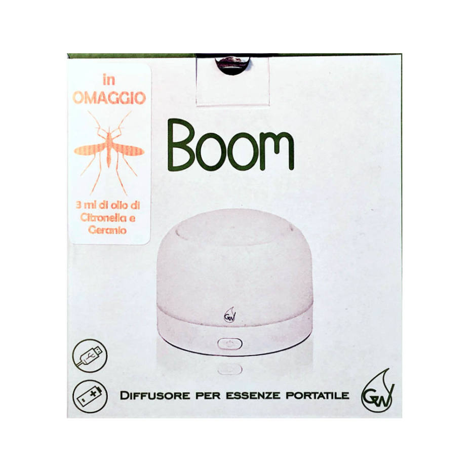 Diffusore aromi portatile senza acqua a microventilazione Boom Gisa