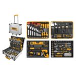 Set utensili manuali 147 pezzi in valigetta trolley Ingco