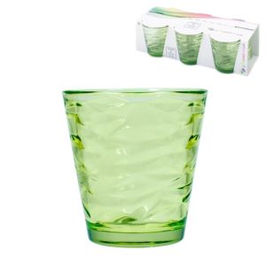 Set 6 Bicchieri Pasabahce Origami Verde 24,5 cl