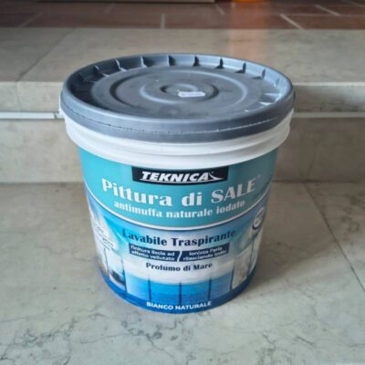 PITTURA DI SALE TRASPIRANTE ANTIMUFFA NATURALE 2,5 LT 5 LT 12 LT