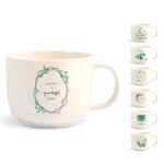 Tazza Colazione decori assortiti new bone china 350 cc Botanic H&H