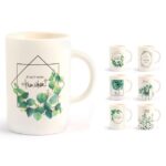 Tazza Mug decori assortiti new bone china 400 cc Botanic H&H