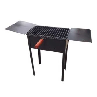 Barbecue Fornello Carbone Pesante 30X40X70 cm con ripiani e graticola