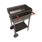 BARBECUE VULCANO 70X40X90 CM CON RUOTE E CASSETTO