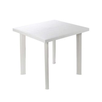 Tavolo Plastica Giardino Fiocco Bianco 80x75x72 cm