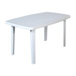 Tavolo Plastica Giardino Faro Bianco 137x85x72 cm