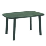 Tavolo Plastica Giardino Faro Verde 137x85x72 cm