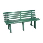 Panchina Plastica Giardino Orchidea Verde 145x49x74 cm