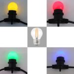Party Lights LAMPADE DI RICAMBIO Rosso Giallo Verde Blu Filamento