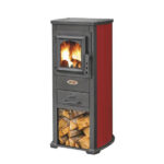 Stufa a legna Blist Ekonomik Lux rosso 5 7 KW