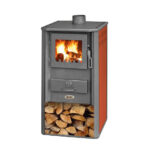 Stufa a legna Blist OGANJ LM rosso 7 9 KW