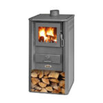 Stufa a legna Blist OGANJ LM grigio 7 9 KW