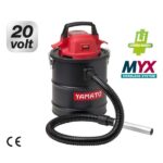 Aspiracenere a batteria serbatoio acciaio 15 litri Yamato MYX 20V