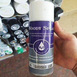 Impregnante per legno Woody Spray 400 ml poliuretanico ad acqua