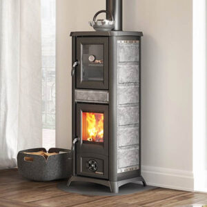 Stufa a Legna Gemma Forno 5.0 Petra pietra naturale La Nordica Extraflame 7,3 kw