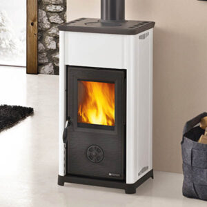 Stufa a Legna Tea 5.0 acciaio porcellanato La Nordica Extraflame 7 KW