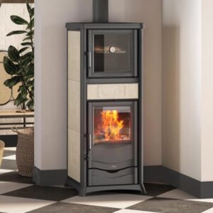 Stufa a Legna Rossella Plus Forno 5.0 ceramica La Nordica Extraflame 9,4 KW