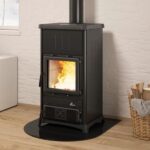 Stufa a Legna Concita 2.0 Steel acciaio La Nordica Extraflame 11,8 KW