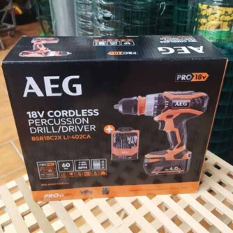 Kit Trapano percussione AEG pro 18V 2 batterie valigetta accessori