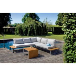 Salotto set angolare Saint Tropez alluminio resin wood