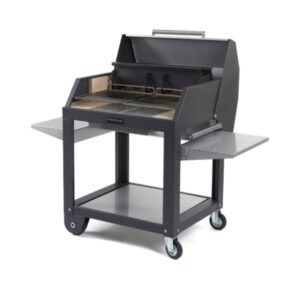 Barbecue legna carbone Mediterraneo con carrello Fontana Forni