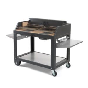 Barbecue legna carbone Egeo con carrello Fontana Forni