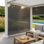 Laterale Textilene per Pergola Bioclimatica grigio scuro 3 m