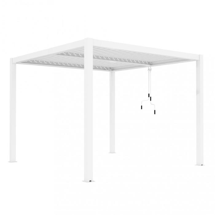 Pergola Bioclimatica alluminio bianco m 3x3x2,5h