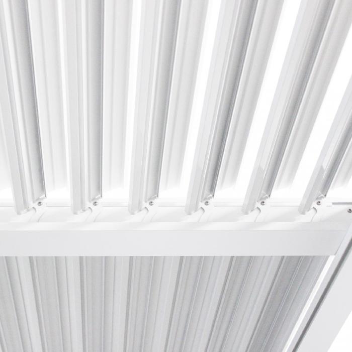 Pergola Bioclimatica alluminio bianco m 7,8x4x2,5h